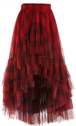 Load image into Gallery viewer, Luxe Plaid Tulle Skirt
