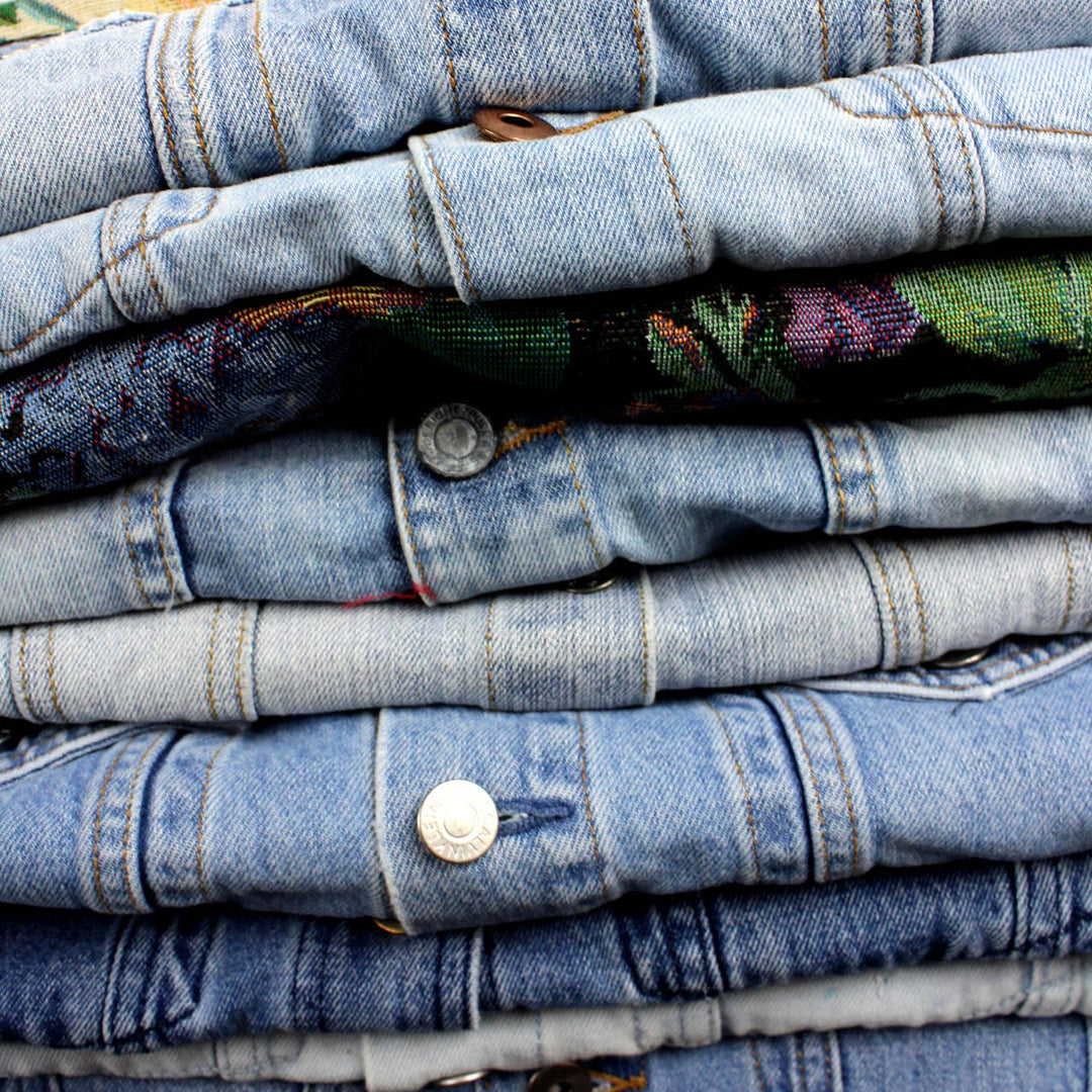 Recycled Floral Tapestry Denim Jacket