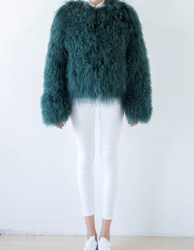 Shearling Jacket Jade Green