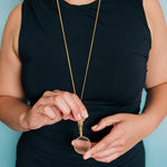 Load image into Gallery viewer, Floral Magnifying Glass Necklace