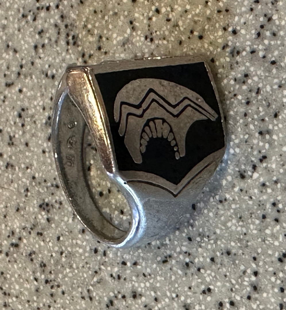 Onyx Bear Vintage Ring