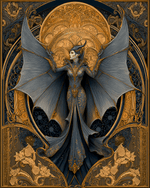Load image into Gallery viewer, Nouveau Bat Queen
