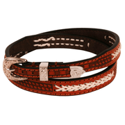 Fargo Tooled Leather Hat band