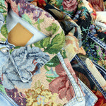 Load image into Gallery viewer, Recycled Floral Tapestry Denim Jacket
