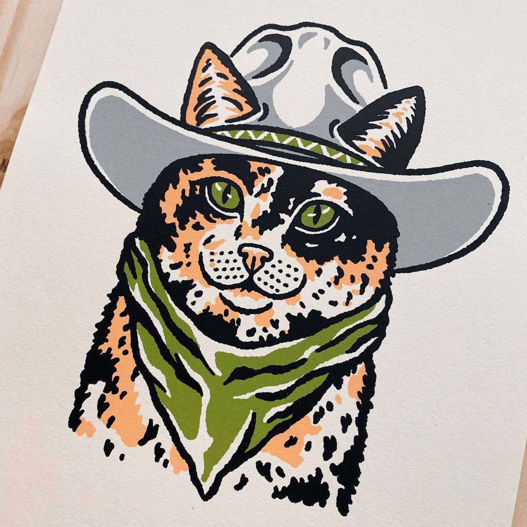 Calico Cowcat - Signed Silkscreen Print