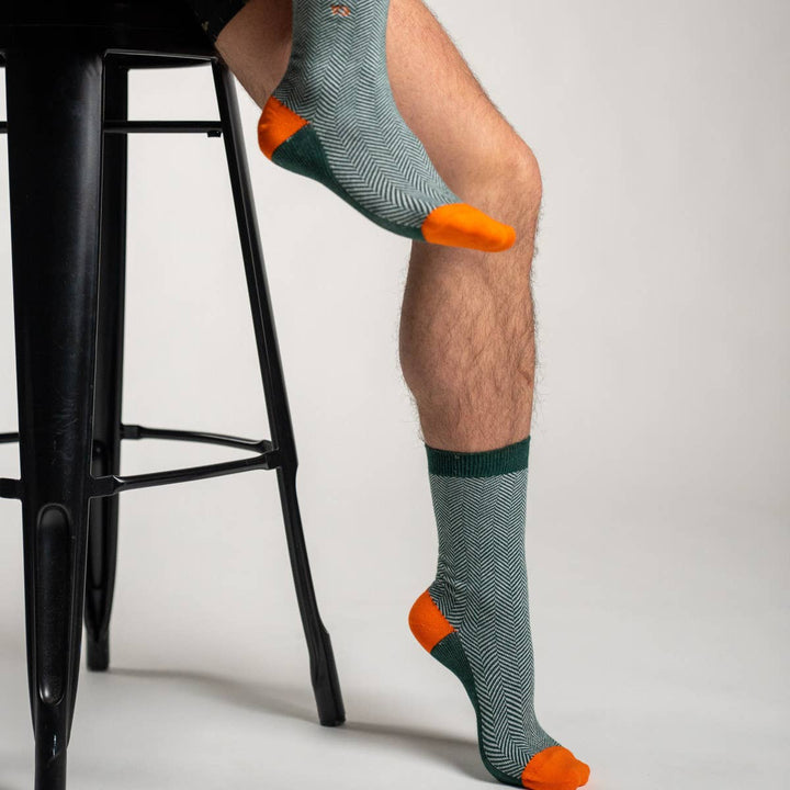 Herringbone Combed Cotton Socks