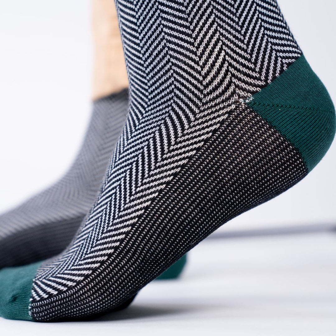 Chevrons Combed Cotton Socks