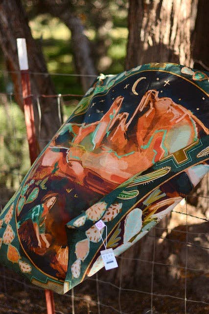 Desert Nights 100% Mulberry Silk Wild Rag