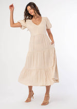 Load image into Gallery viewer, Gingham Puff Sleeve Dress