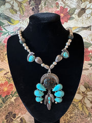 Faux Turquoise Necklace