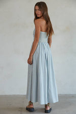 Load image into Gallery viewer, Strapless Flare Maxi Dress
