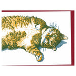 Load image into Gallery viewer, Keeping One Eye Open Cat Card
