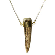 Feld Antler Brass Necklace