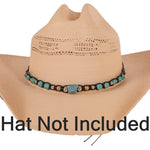 Load image into Gallery viewer, Brandy - Turquoise Hat Band
