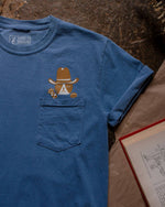 Load image into Gallery viewer, Cowboy Cat Pocket Tee
