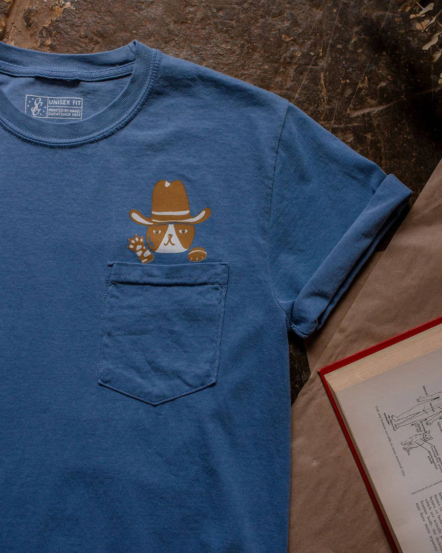 Cowboy Cat Pocket Tee