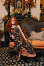 Load image into Gallery viewer, Heart of Gold Maxi Slip Dress
