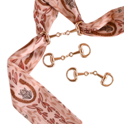 Snaffle Bit Scarf Slide in “Gold”