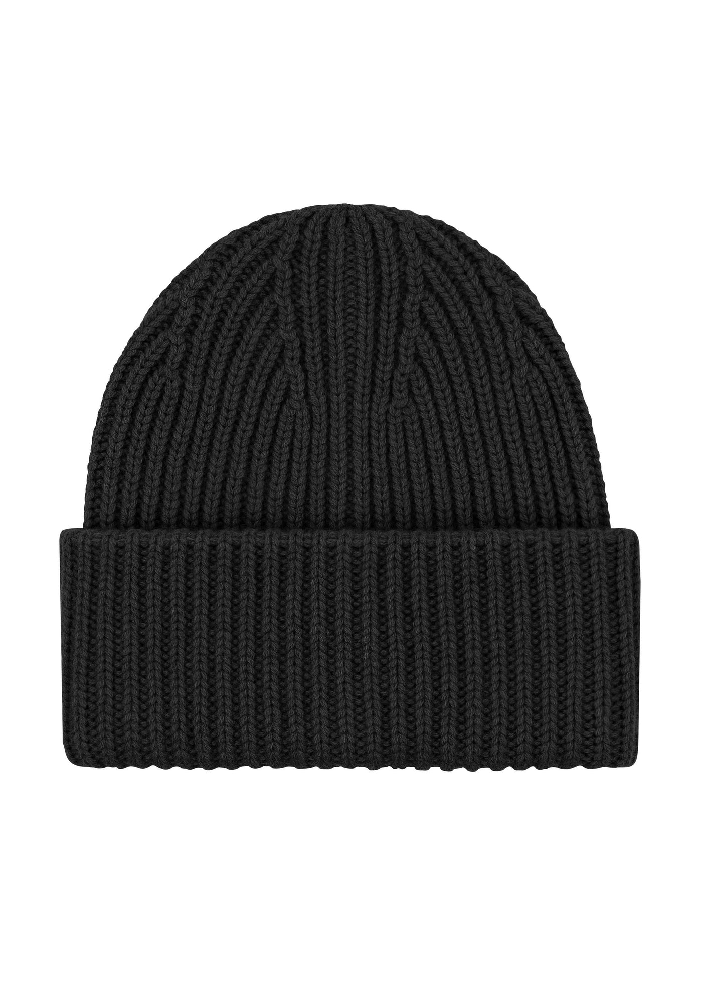 Cashmere Thick Rib Beanie Hat