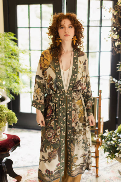 Love Grows Wild Floral Bamboo Kimono