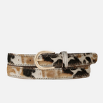 Load image into Gallery viewer, Dania Leopard Skinny Belt
