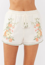 Load image into Gallery viewer, Embroidered Smocked Waist Shorts
