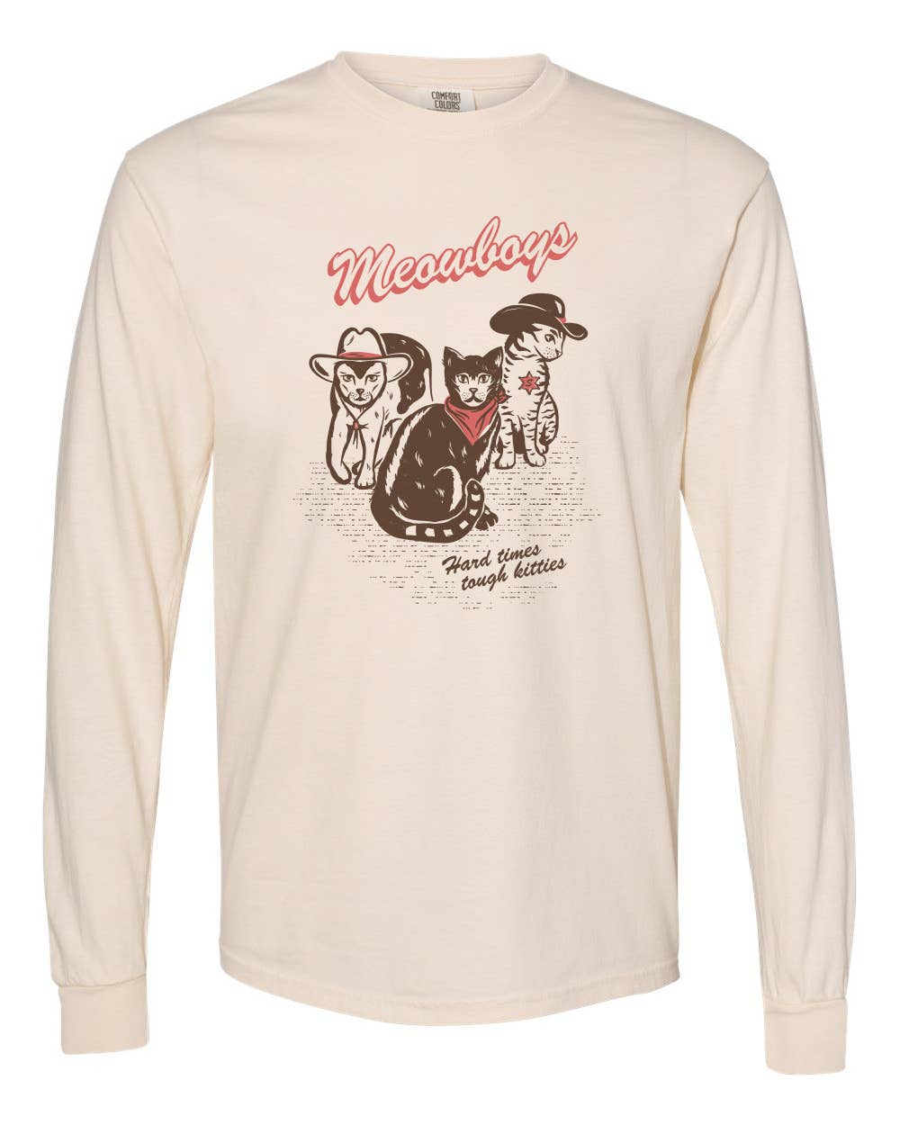 Meowboys Western Long Sleeve Tee