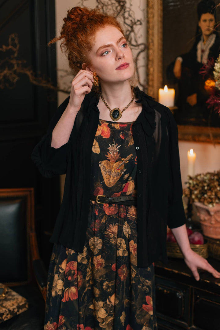 Heart of Gold Maxi Slip Dress