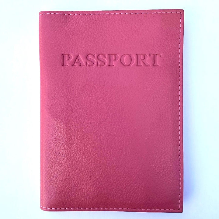 Leather Embossed Passport Cover