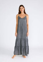 Load image into Gallery viewer, Vintage Wash Tiered Maxi Dress
