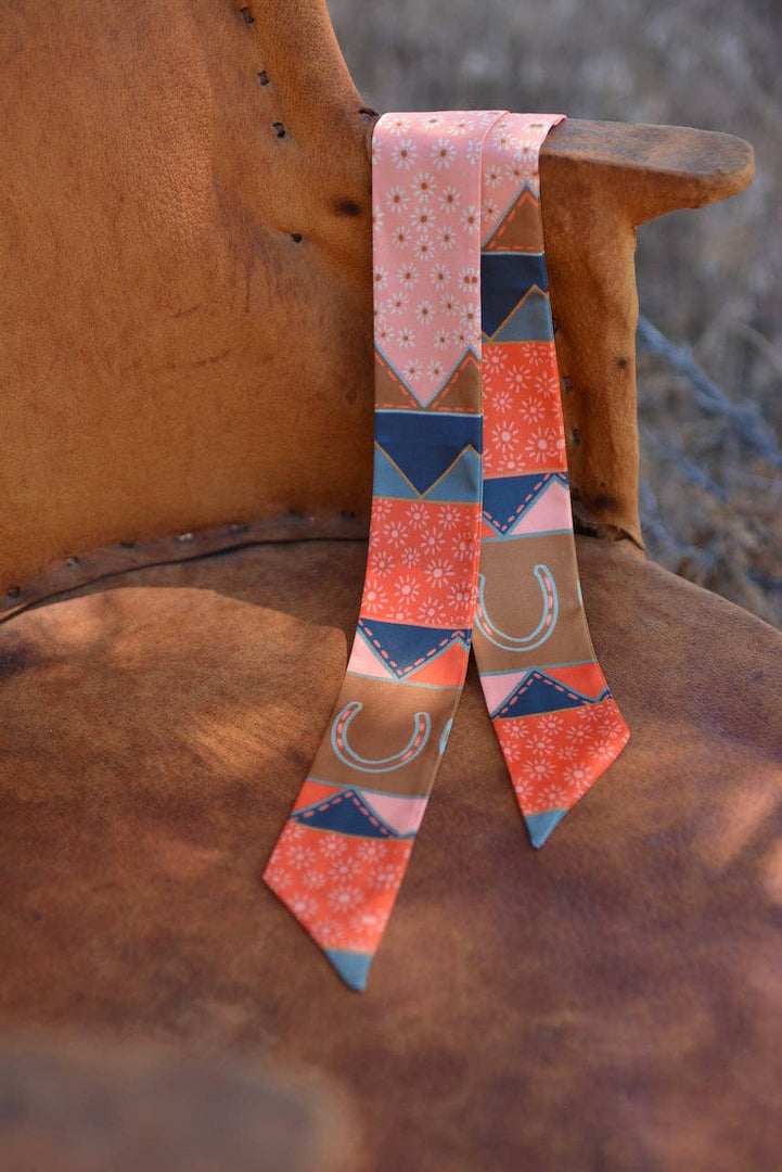 Frontier Bound Quilted Patchwork Twilly Scarf