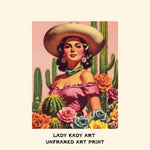 Load image into Gallery viewer, Latina Cowgirl Art Print