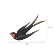 Swallow Wall Hanging, Wood