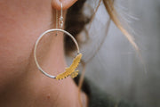 Hawk Hoop Earrings