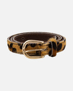 Load image into Gallery viewer, Dania Leopard Skinny Belt
