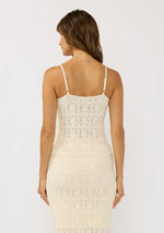 Load image into Gallery viewer, Button Front Pointelle Sweater Tank