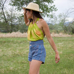 Load image into Gallery viewer, Silk Shibori Halter Top - Tamarindo
