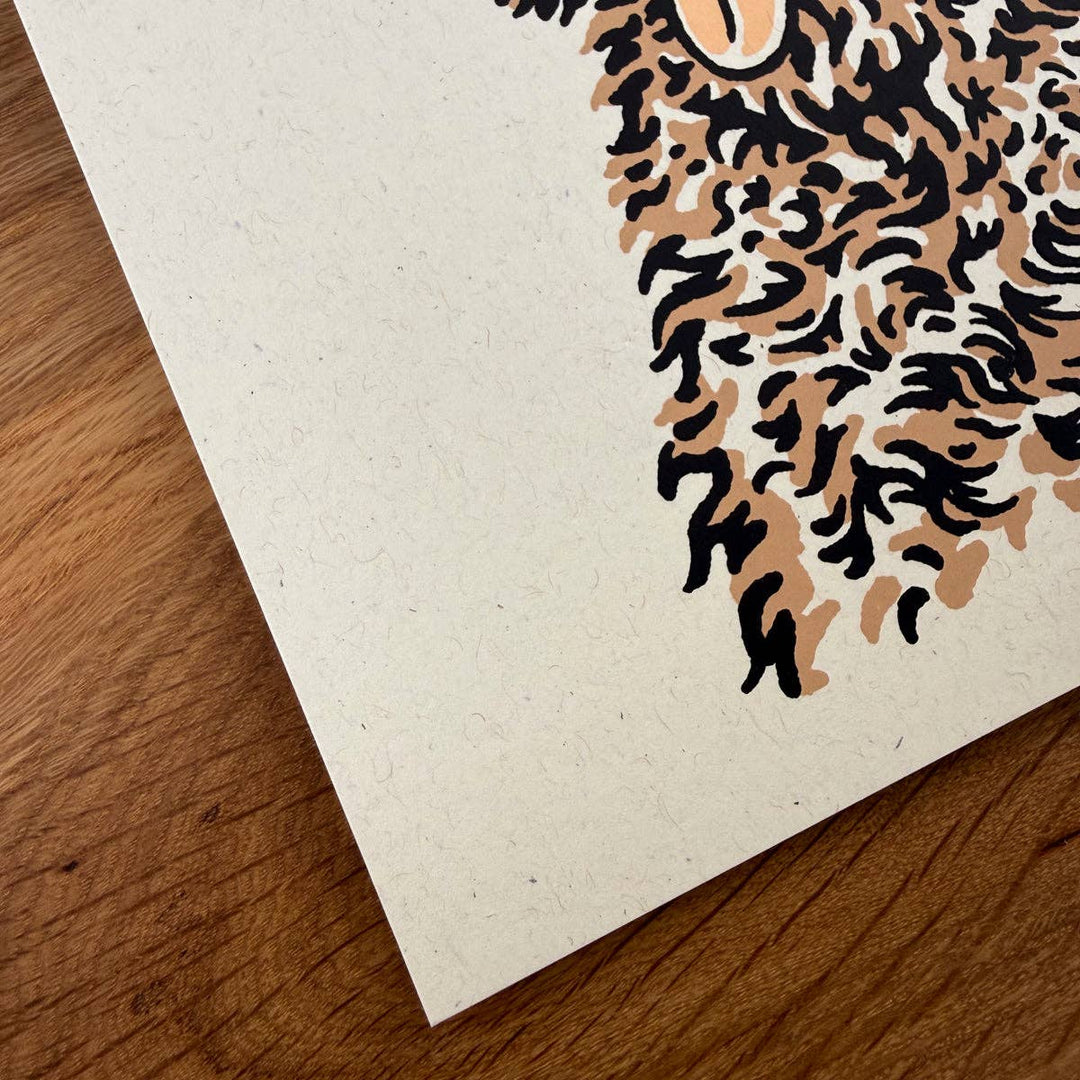 Golden Doodle Cowdog - Signed Silkscreen Print