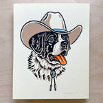 Load image into Gallery viewer, Saint Bernard Cowdog - Signed Silkscreen Print