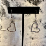 Load image into Gallery viewer, Rhinestone Heart Earrings
