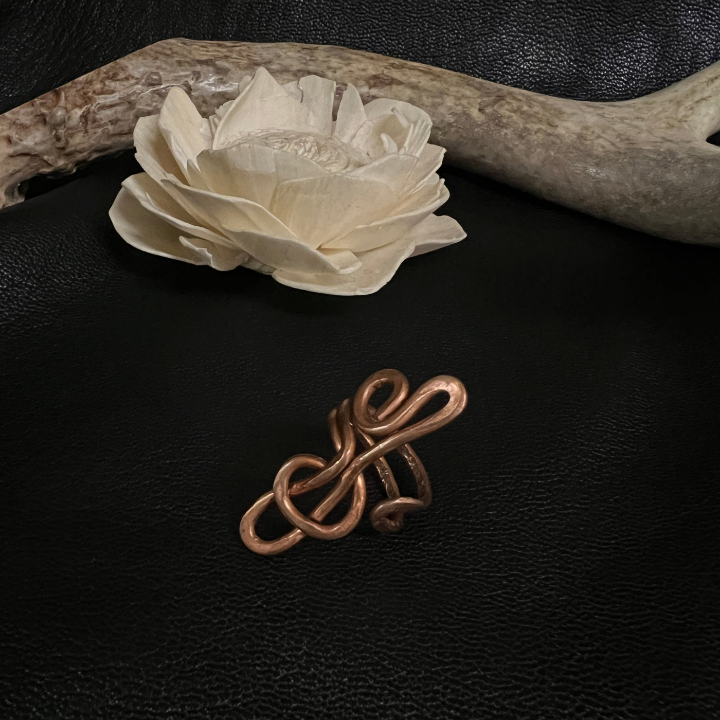 Copper Wind Whisp Ring #6