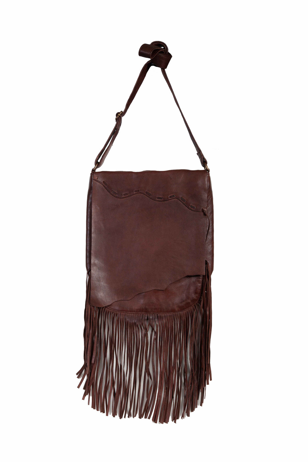 Leather Natural Edge Fringe