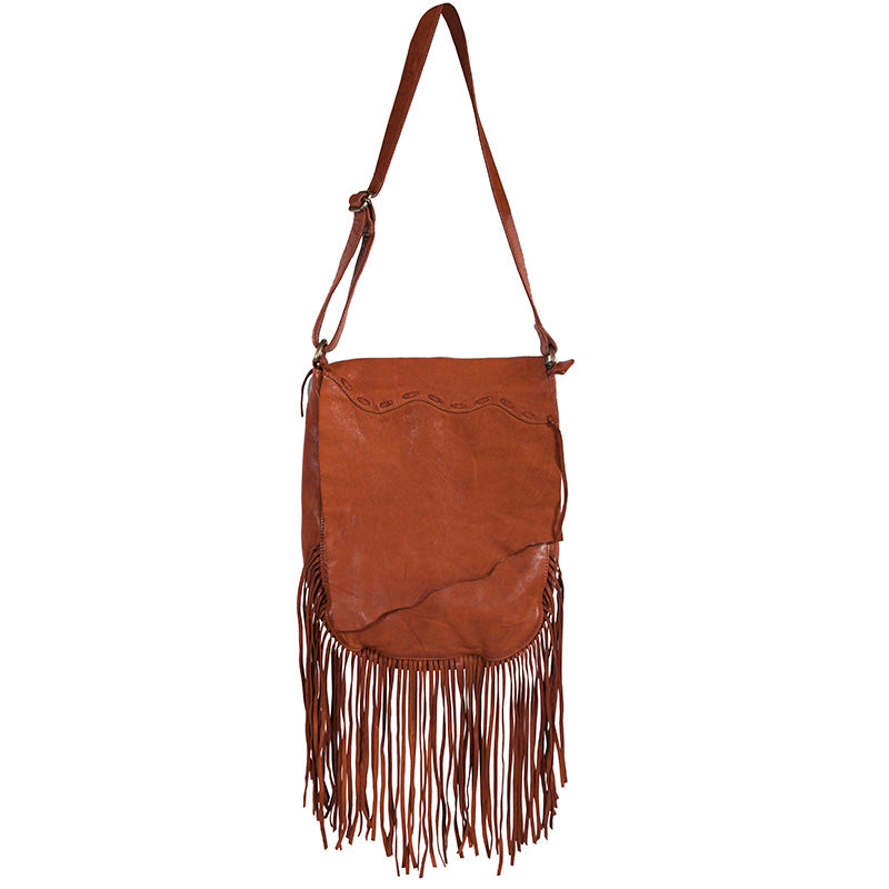 Leather Natural Edge Fringe