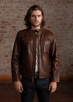 Load image into Gallery viewer, Bryce Cow Leather Jacket