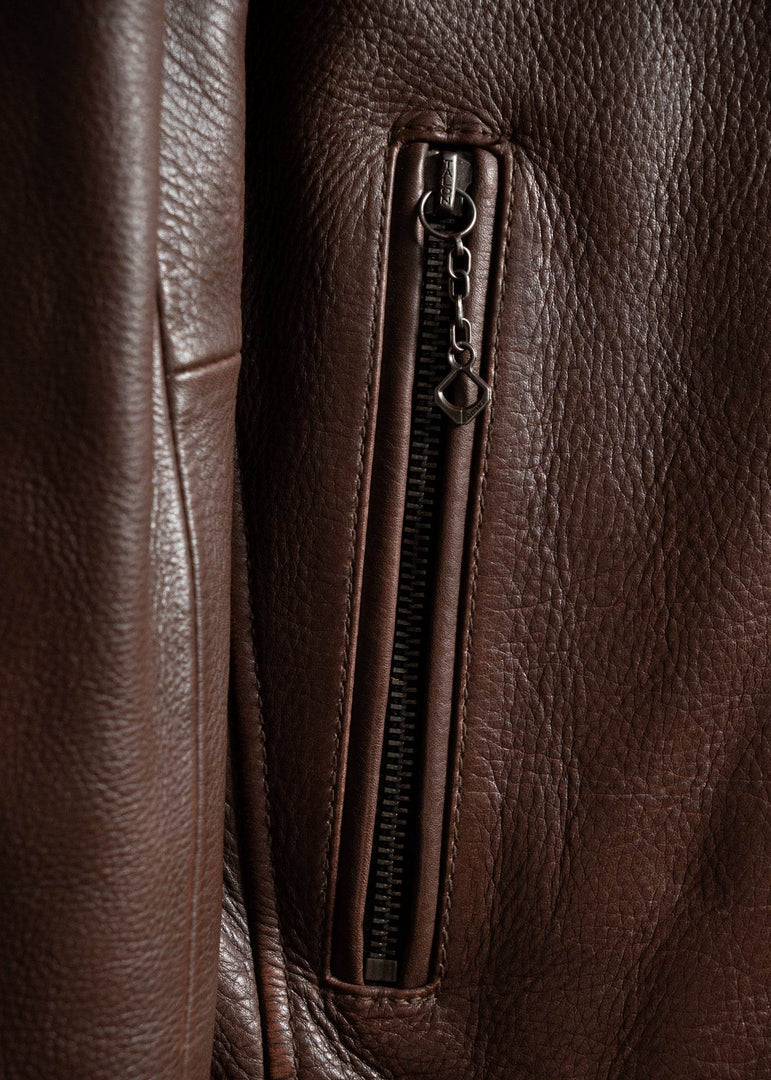 Bryce Cow Leather Jacket
