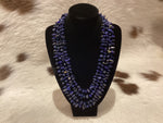 Load image into Gallery viewer, 4-Strand Lapis Lazuli Necklace
