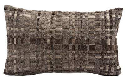 Tweed Cowhide Lumbar Cushion