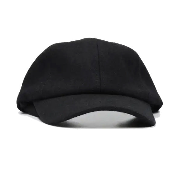 Wool Hat with Ear Flaps - Black