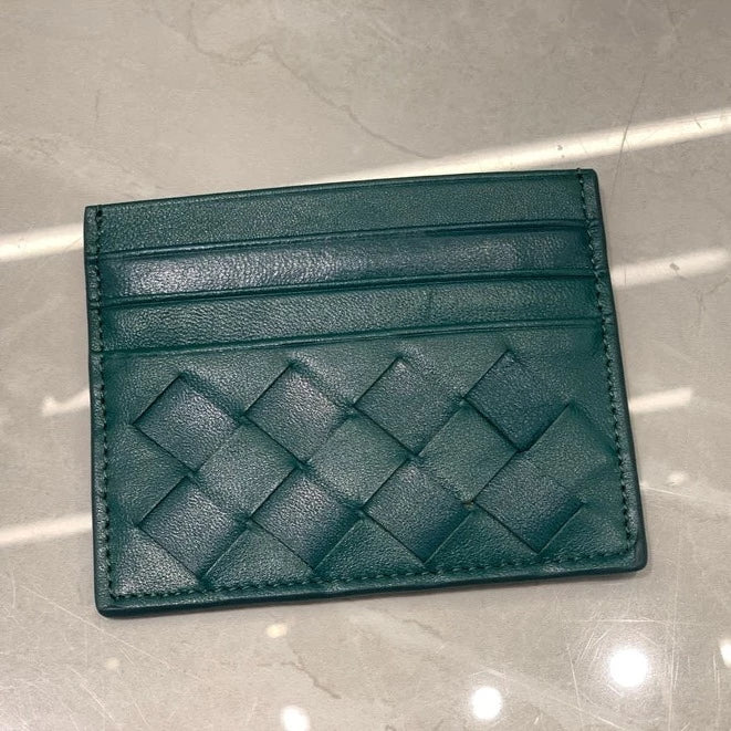 Woven Leather Card Holder