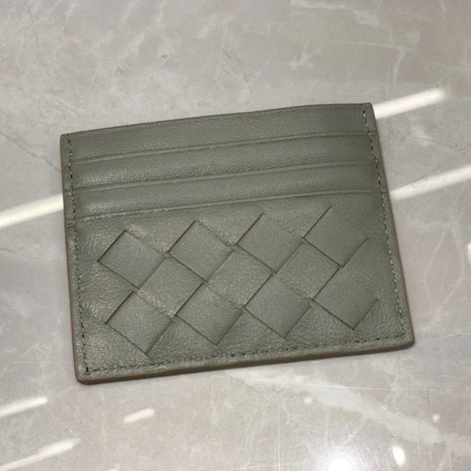 Woven Leather Card Holder